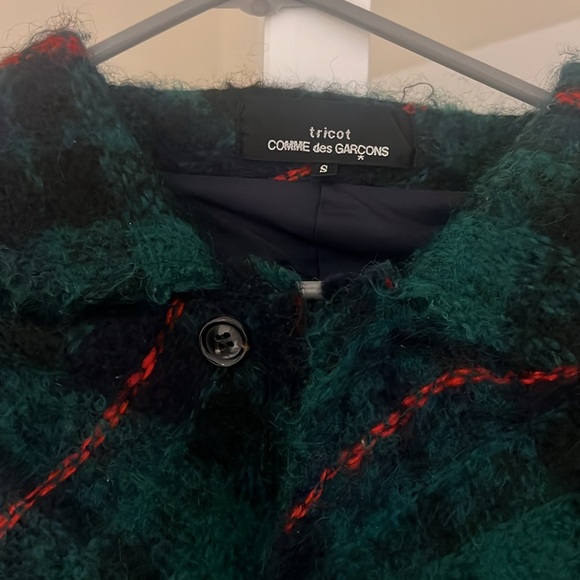 tricot comme des garcons button up cape - Picture 2 of 7